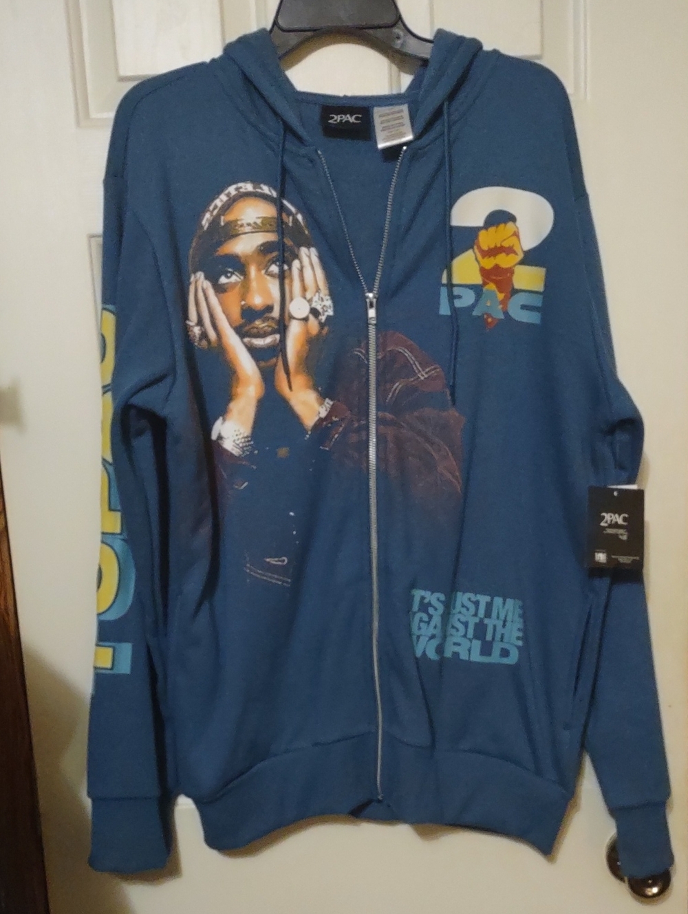 NWT Tupac Zip Up Hoodie Jacket